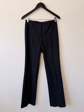 Classic Black Straight-Leg Dress Pants